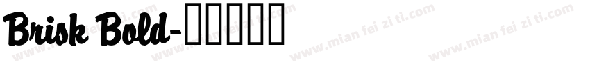Brisk Bold字体转换